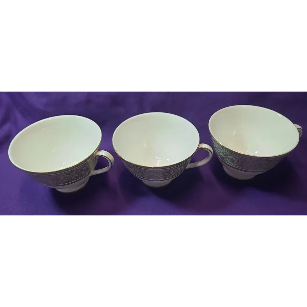 Royal Doulton Bone China English Renaissance LOT OF 3 COFFEE CUPS NO SAUCERS